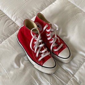 Red Chuck Taylor Converse Sneakers